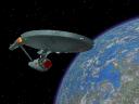 USS Enterprise in Orbit