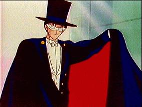 Who is driving? Tuxedo Mask is driving!